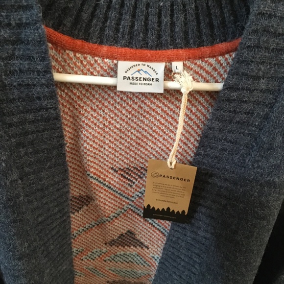 NWT PASSENGER UK CARDIGAN AZTEC DESIGN L - Picture 9 of 9